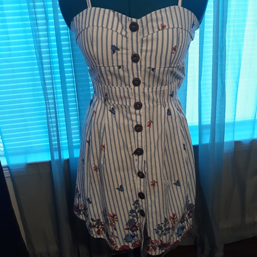 Striped Floral Sundress
